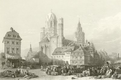 Kathedraal van Mainz, Rijn door William Leighton Leitch